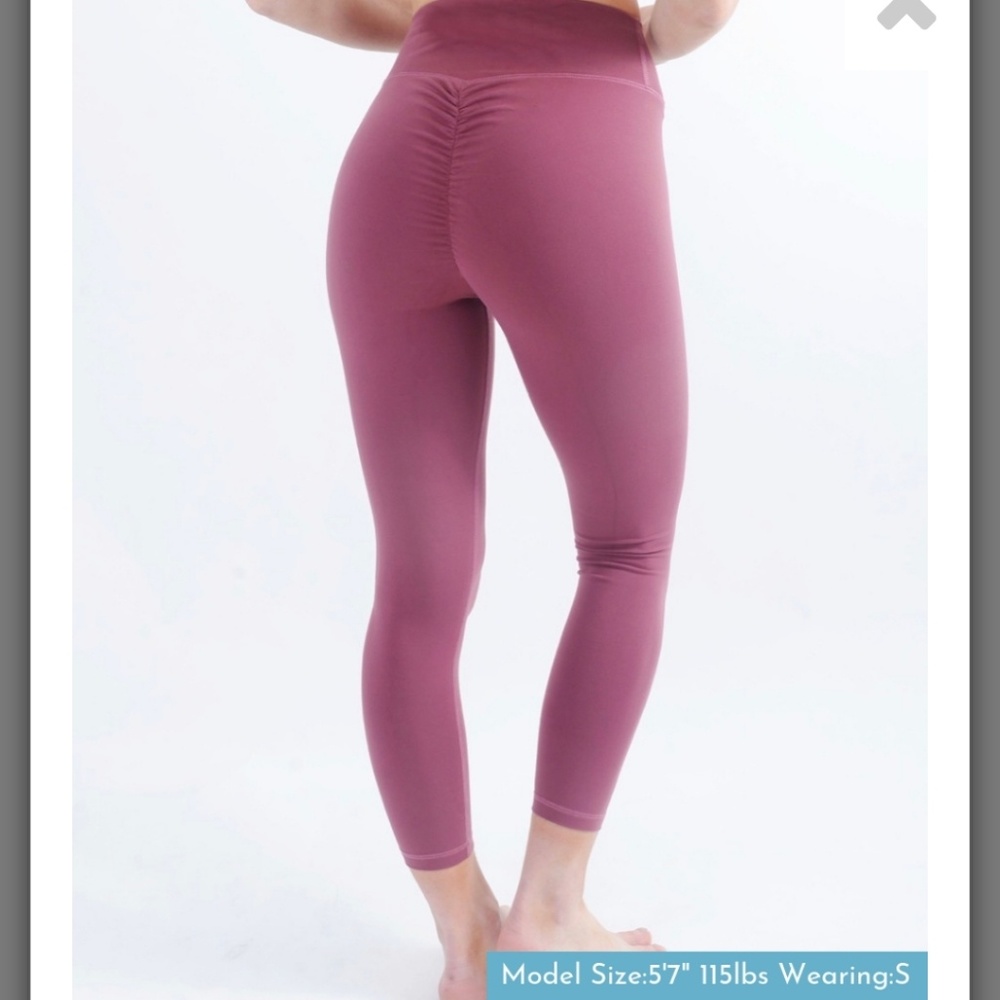 Zyia Active Poppy Scrunchy What 7/8 Leggings S